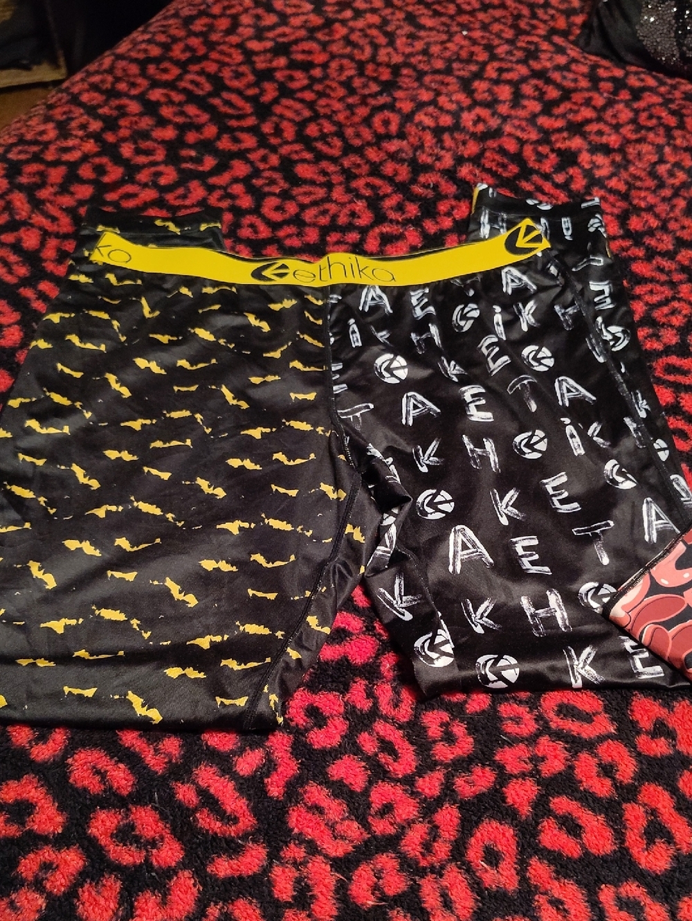 ethika Black & Yellow Patterned
